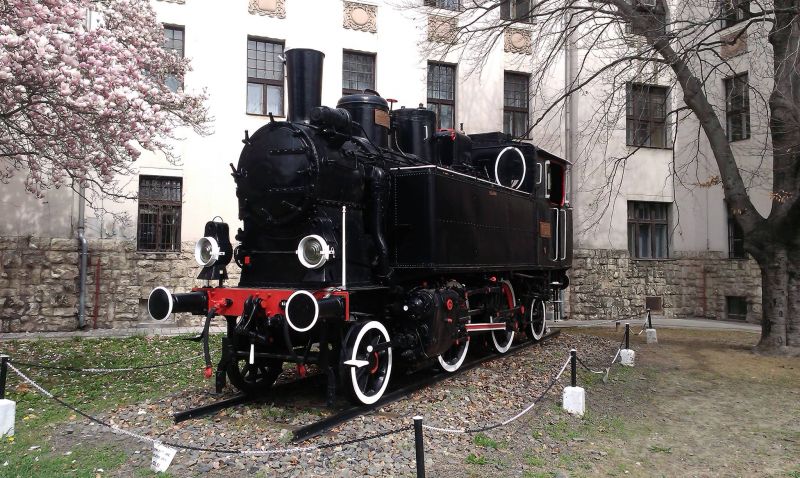Hungarian State Railways No. 22-020 at Pécs.