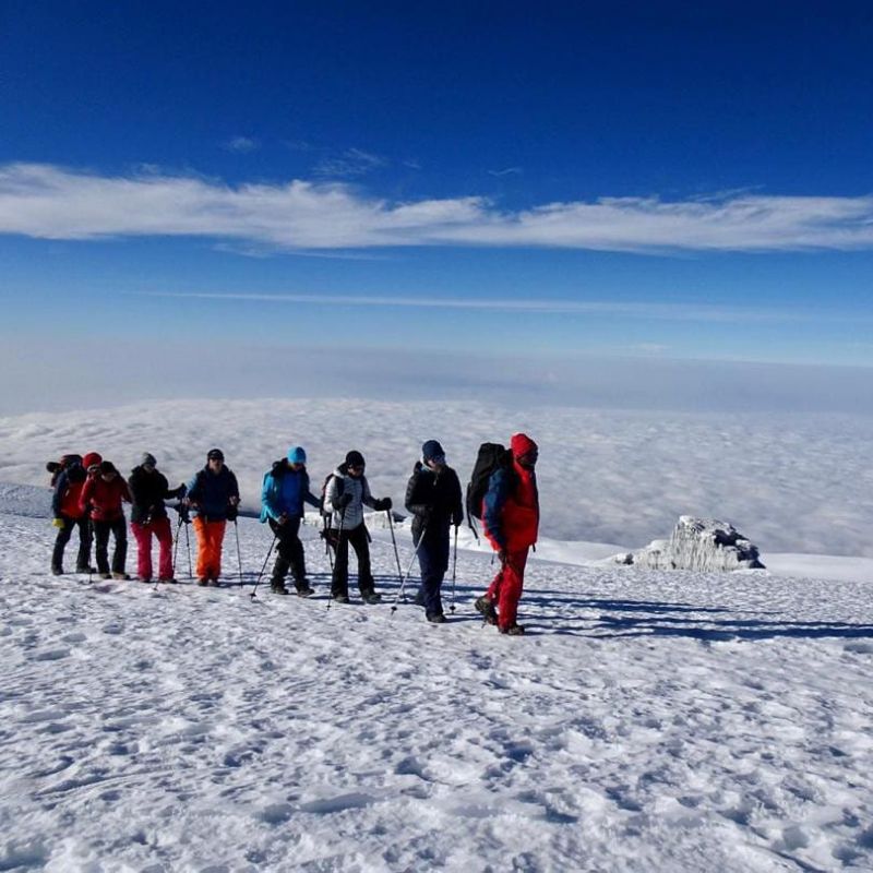 At the top of Kilimanjaro